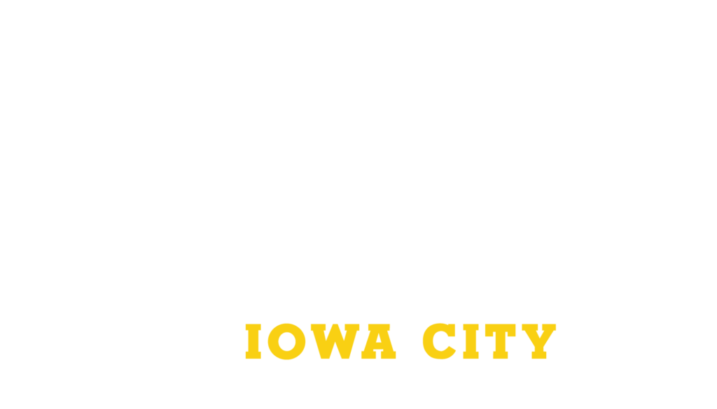 Graduate Iowa City Logo White Yellow (1)