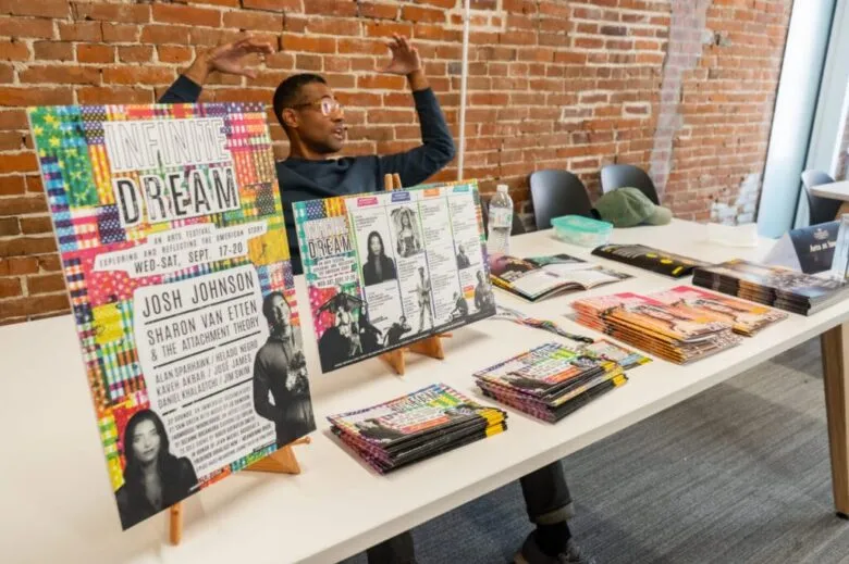 Arts at Iowa tables at ICSF Conference